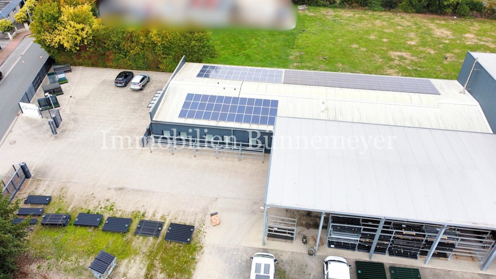 Gewerbeimmobilie mit großer Lagerhalle und Bürofläche in sehr guter Gewerbelage