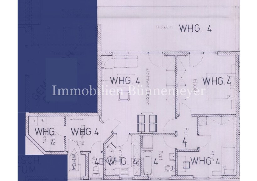 Grundriss Wohnung 4 Grundriss Wohnung 4